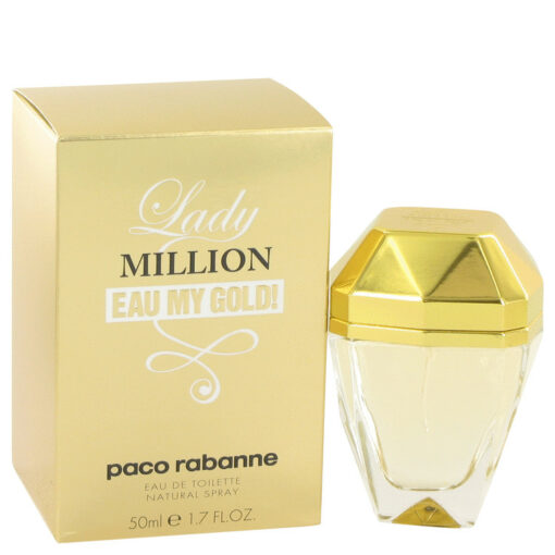 Lady Million Eau My Gold by Paco Rabanne Eau De Toilette Spray for Women