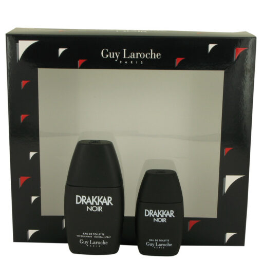 DRAKKAR NOIR by Guy Laroche Gift Set -- 1 oz Eau De Toilette Spray + .5 oz Mini EDT for Men