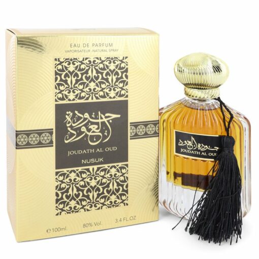 Joudath Al Oud by Nusuk Eau De Parfum Spray (Unisex) 3.4 oz for Men