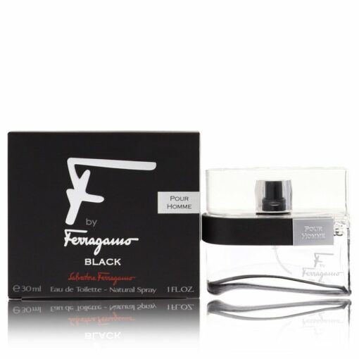 F Black by Salvatore Ferragamo Eau De Toilette Spray 1 oz for Men