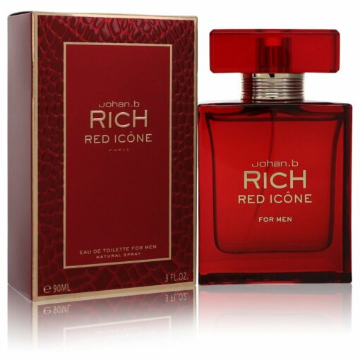 Johan B Rich Red Icone by Johan B Eau De Toilette Spray 3 oz for Men