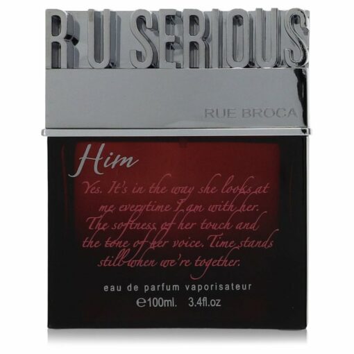 R U Serious Him by Rue Broca Eau De Parfum Spray (unboxed) 3.4 oz for Men