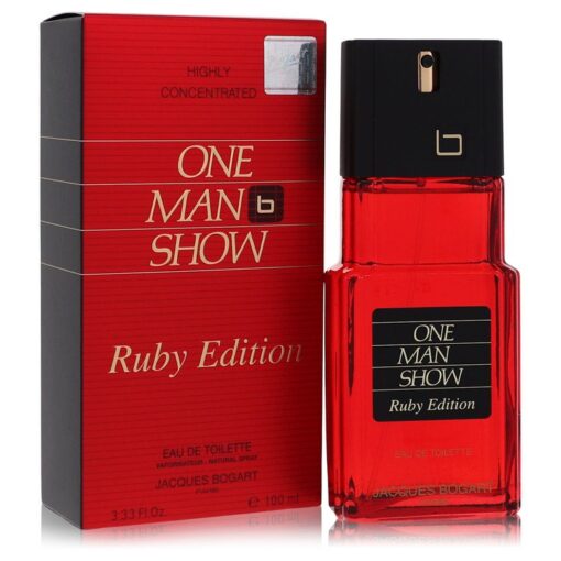 One Man Show Ruby by Jacques Bogart Eau De Toilette Spray (unboxed) 3.3 oz for Men