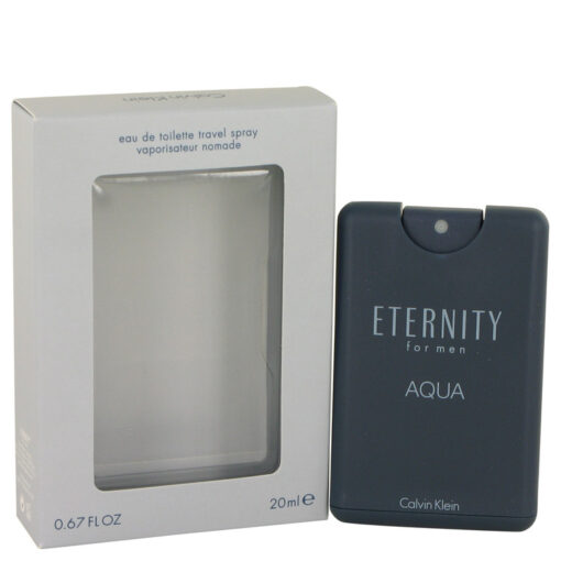 Eternity Aqua by Calvin Klein Mini EDT Spray .67 oz for Men