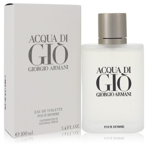 Acqua Di Gio by Giorgio Armani Eau De Toilette Spray Refillable 3.4 oz for Men