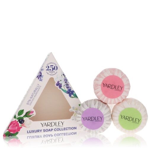 Yardley London Soaps by Yardley London English Rose + English Lavender + Lily Of The Valley Luxury Soaps 3 x 1.7 oz for Women