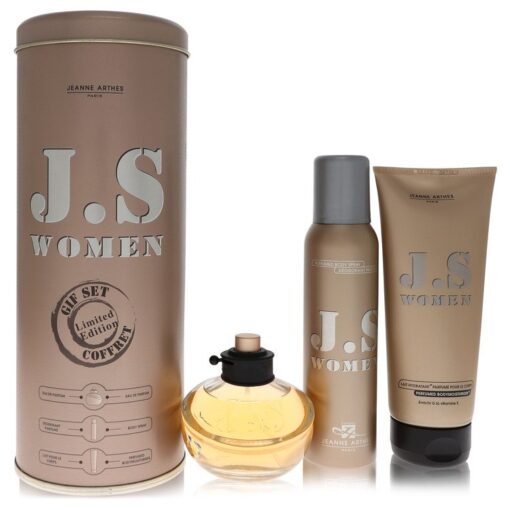 J.S Women by Jeanne Arthes Gift Set -- 3.4 oz Eau De Parfum Spray + 4.2 oz Body Spray + 6.7 oz Body Milk   for Women