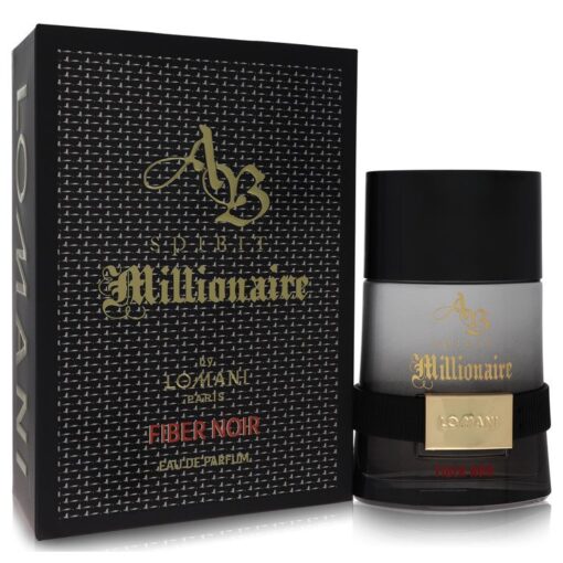 Ab Spirit Millionaire Fiber Noir by Lomani Eau De Parfum Spray 3.3 oz for Men