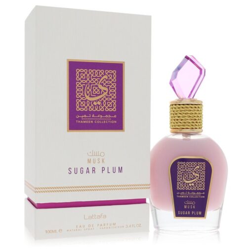 Lattafa Musk Sugar Plum by Lattafa Eau De Parfum Spray (Unisex Unboxed) 3.4 oz for Women