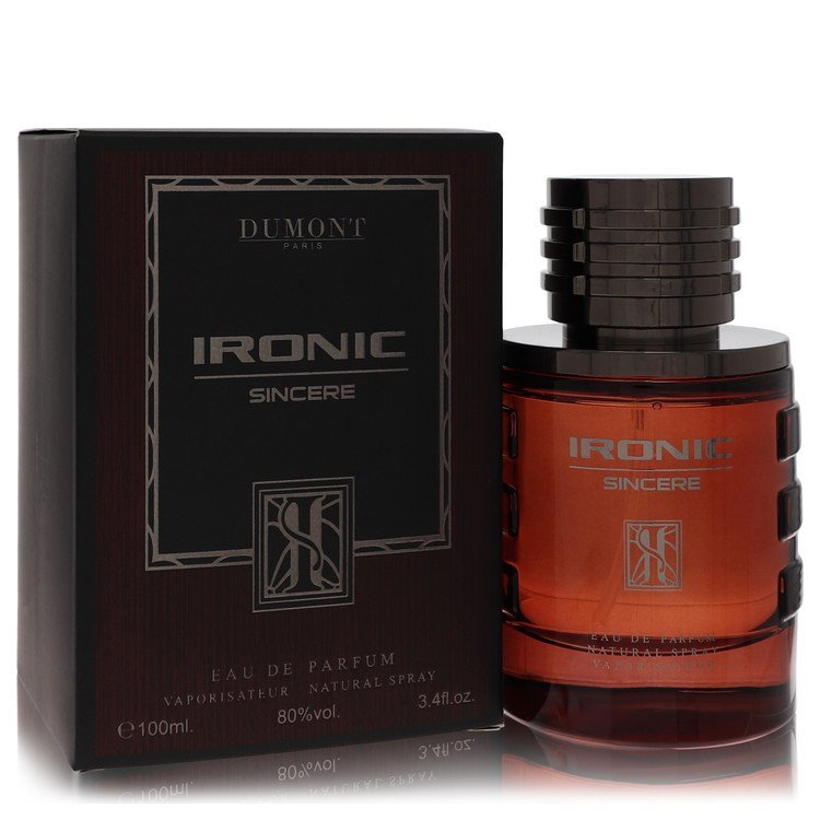 Dumont Ironic Sincere by Dumont Paris Eau De Parfum Spray (Unboxed) 3.4 oz for Men