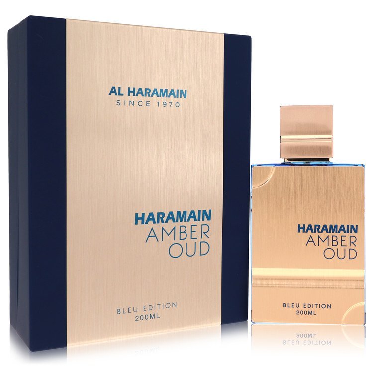 Al Haramain Amber Oud Bleu by Al Haramain Eau De Parfum Spray with Refillable Atomizer 6.7 oz for Men