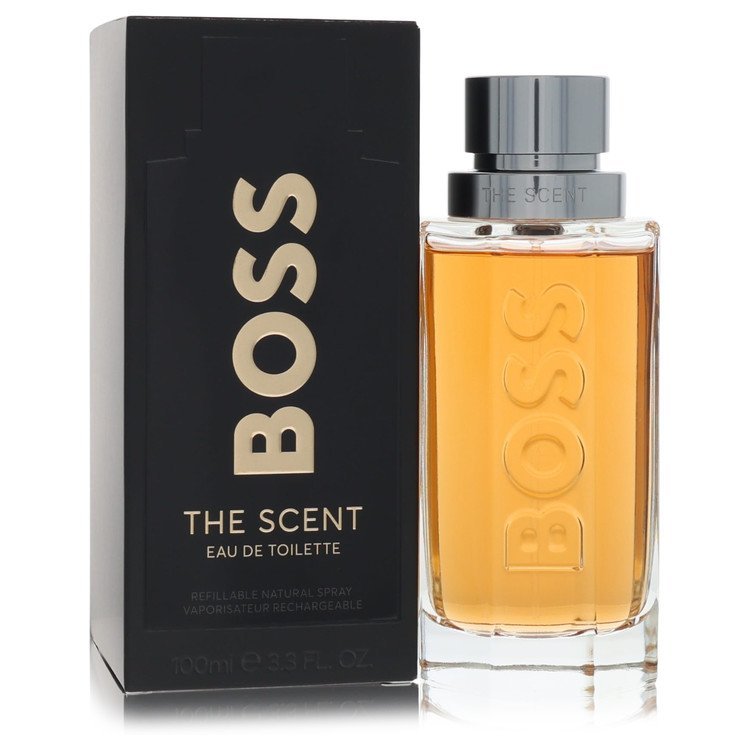 Boss The Scent by Hugo Boss Eau De Toilette Refillable Spray 3.3 oz for Men