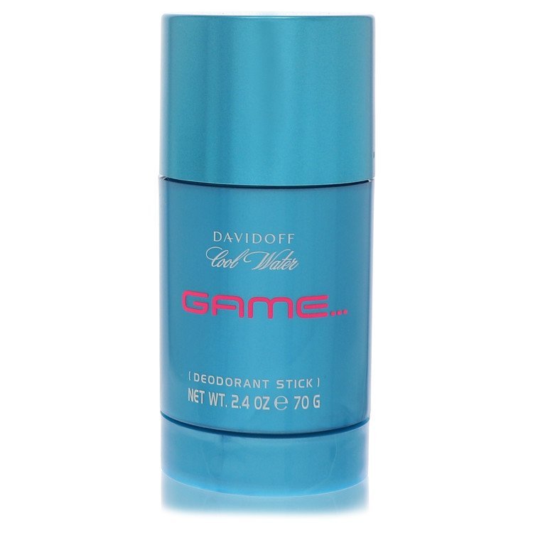Davidoff Cool Water Game deodorant stick in metallic blue 2.4 oz container