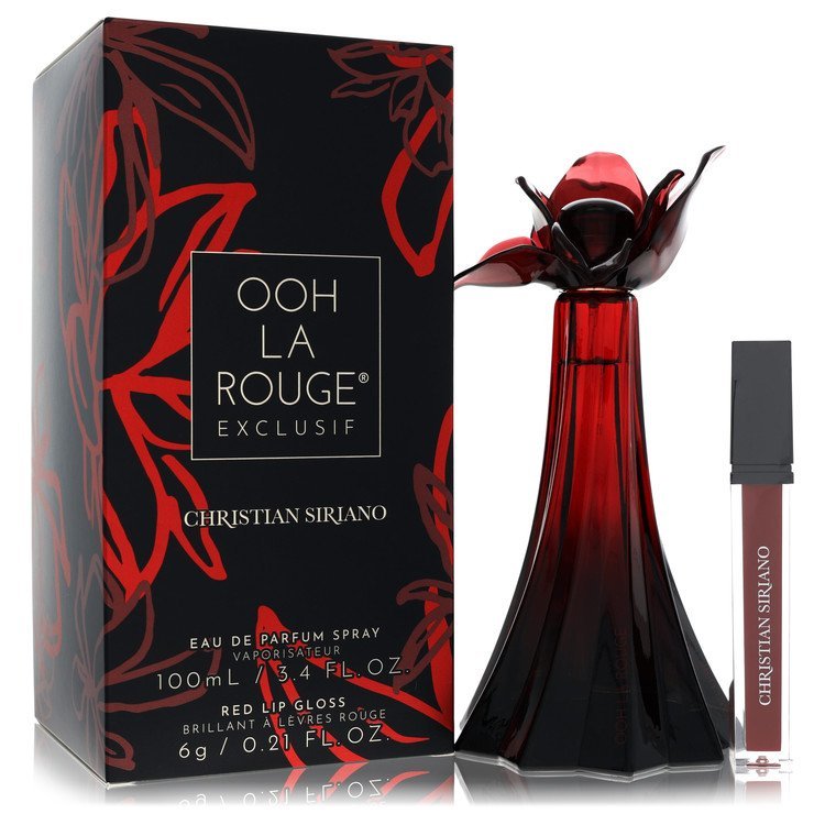 Christian Siriano Ooh la Rouge Exclusif by Christian Siriano Eau De Parfum Spray + 0.21 oz Red Lip Gloss 3.4 oz for Women