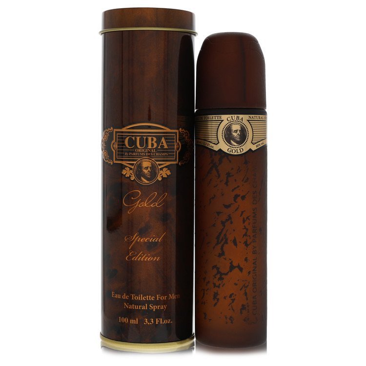 Cuba Gold Special Edition by Fragluxe Eau De Toilette Spray 3.4 oz for Men