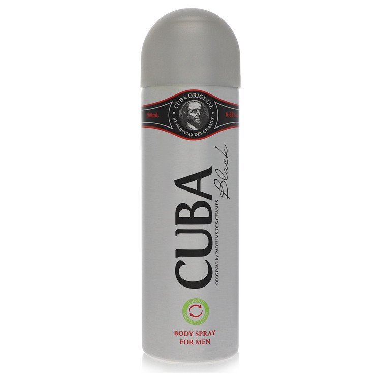 CUBA Black by Fragluxe Body Spray 6.6 oz for Men