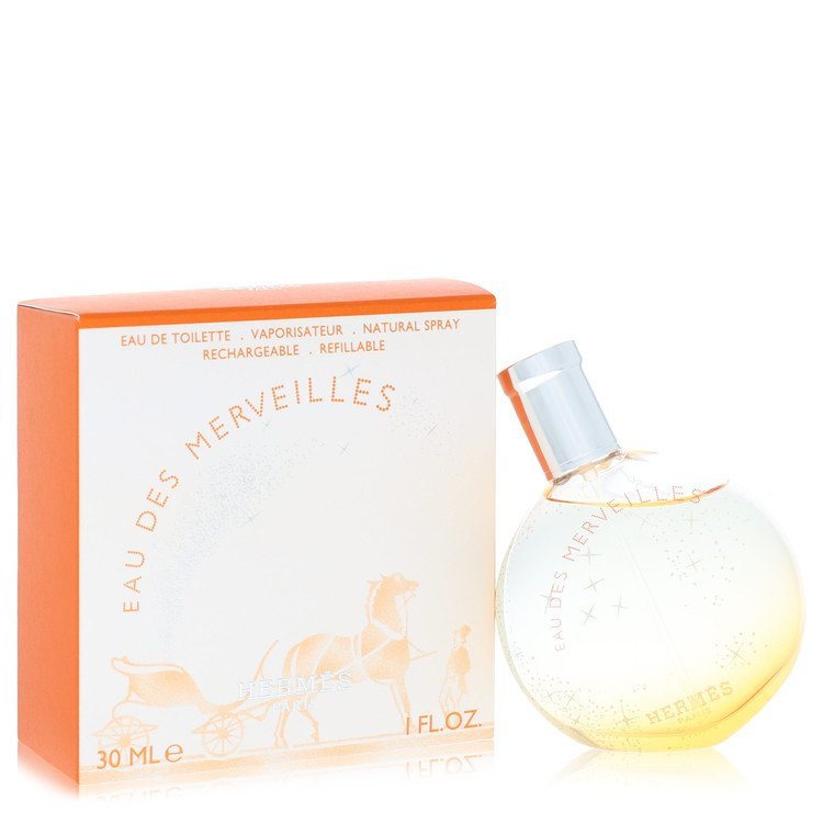 Eau Des Merveilles by Hermes Eau De Toilette Refillable Spray 1 oz for Women