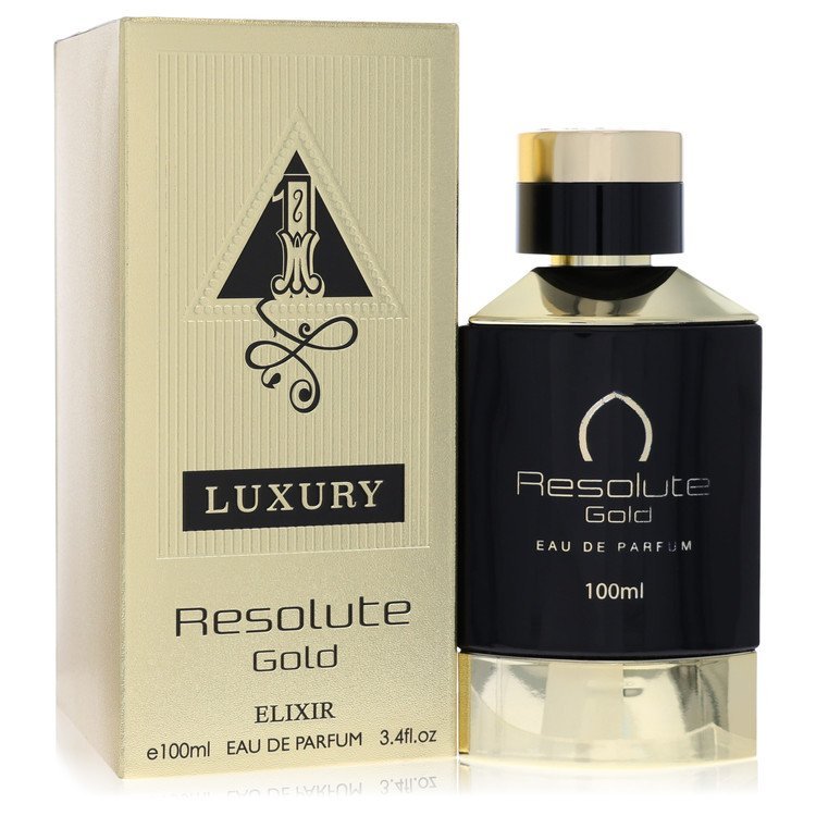 Khalis Resolute Gold Elixir Luxury Collection by Khalis Eau De Parfum Spray 3.4 oz for Men