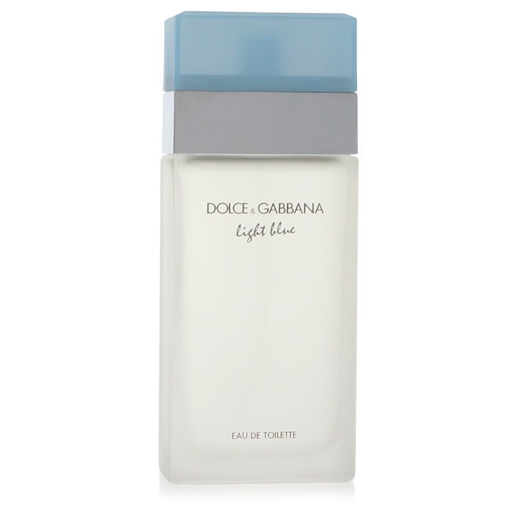 Dolce & Gabbana Light Blue Eau De Toilette spray bottle with blue cap