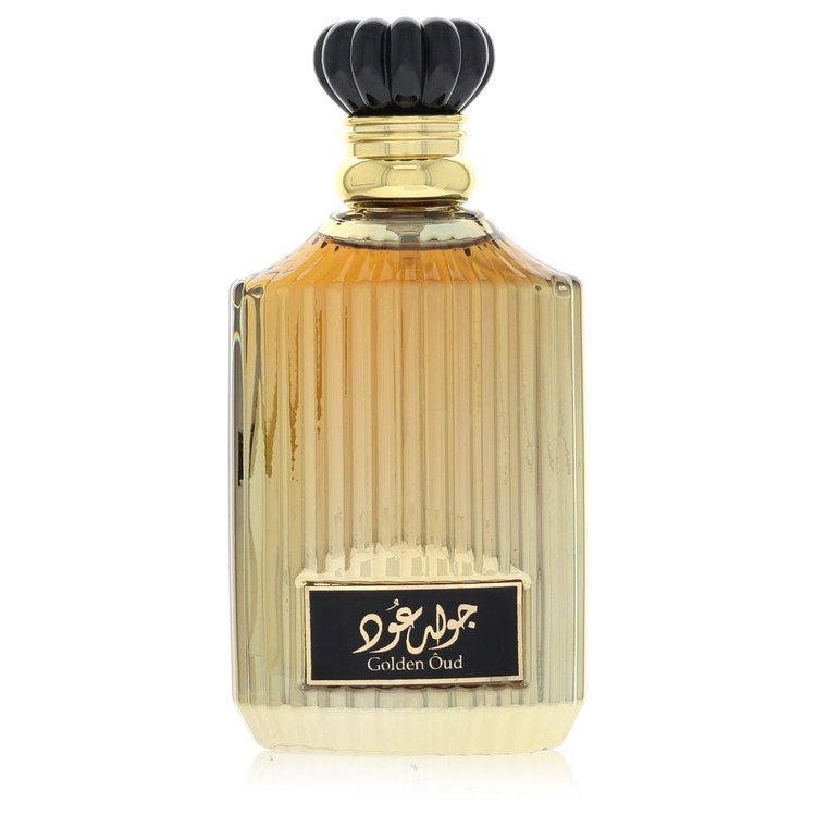 Lattafa Asdaaf Golden Oud by Lattafa Eau De Parfum Spray (Unisex New Packaging Unboxed) 3.4 oz for Men