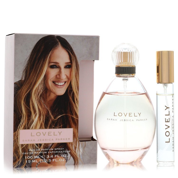 Lovely by Sarah Jessica Parker Eau De Parfum Spray + 1/2 oz Travel EDP Spray 3.4 oz for Women