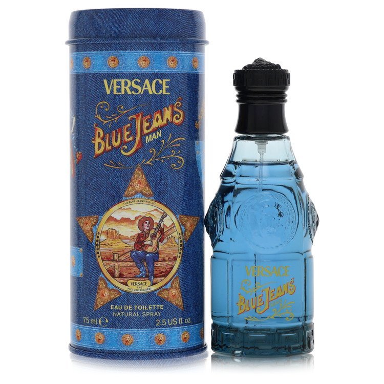 Blue Jeans by Versace Eau De Toilette Spray (New Packaging) 2.5 oz for Men