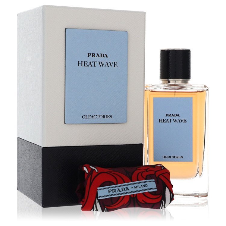 Prada Olfactories Heat Wave by Prada Eau De Parfum Spray with Gift Pouch (Unisex) 3.4 oz for Men