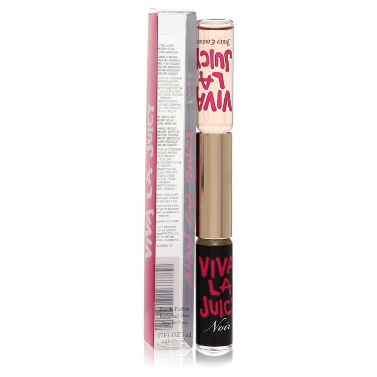 Viva La Juicy Noir by Juicy Couture Duo Mini EDP Roll On Viva La Juicy Noir+Viva La Juicy .17 oz for Women