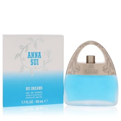 Anna Sui Sui Dreams Eau De Toilette Spray 1.7 oz for women with blue gradient box and matching bottle