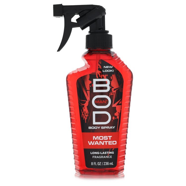 Bod Man Most Wanted by Parfums De Coeur Fragrance Body Spray 8 oz for Men