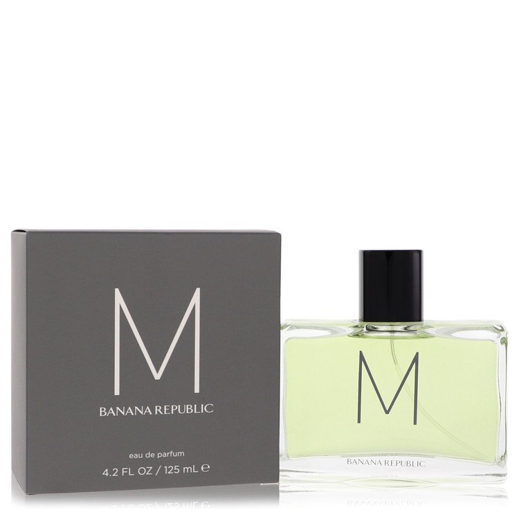 Banana Republic M Eau De Parfum Spray 4.2 oz for Men with black box and clear bottle