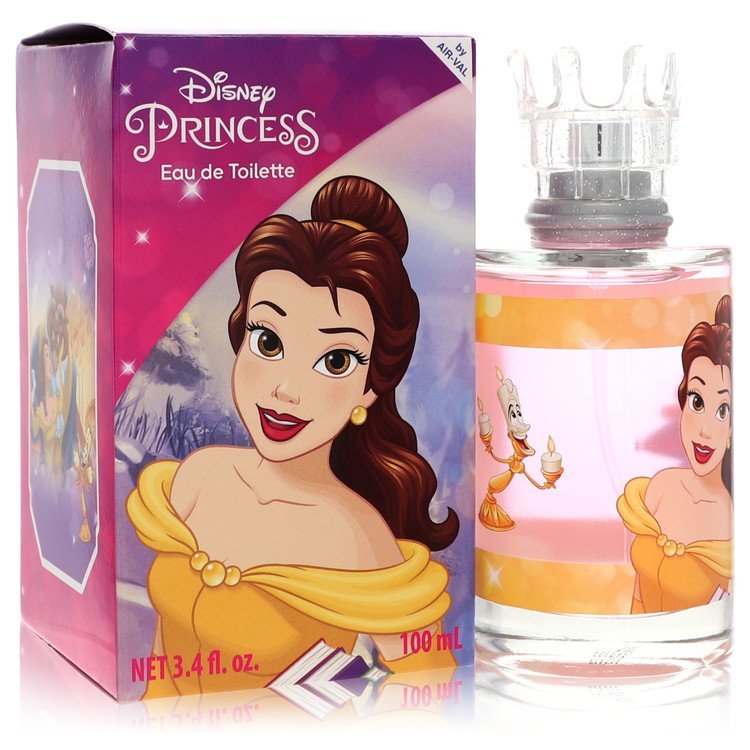 Disney Princess Belle Eau De Toilette Spray 3.4 oz box and bottle with Belle illustration