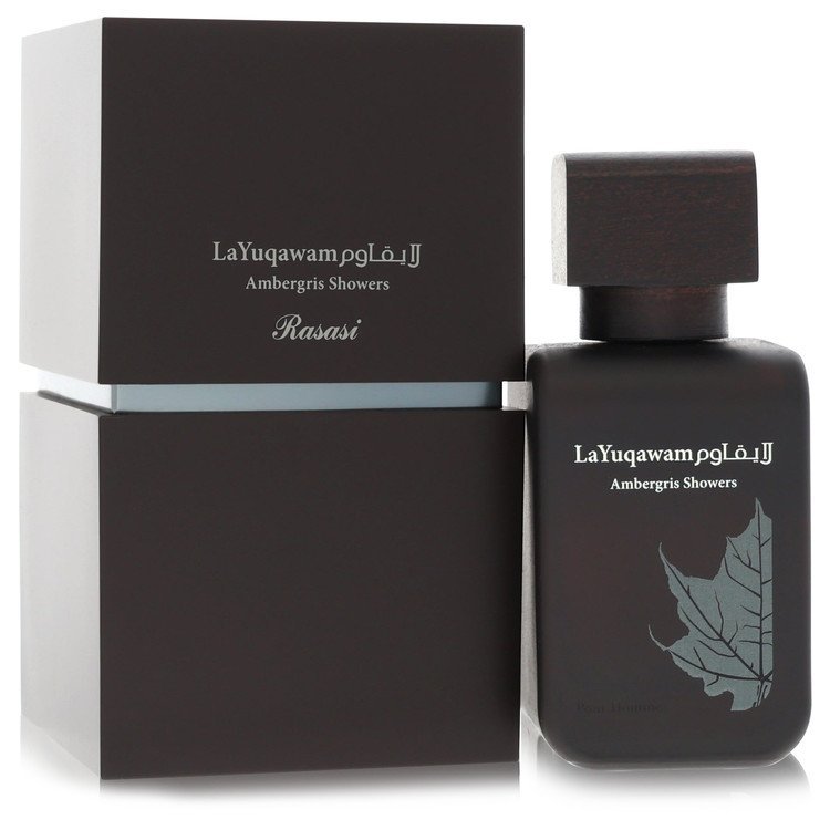 Ambergris Showers by Rasasi Eau De Parfum Spray 2.5 oz for Men