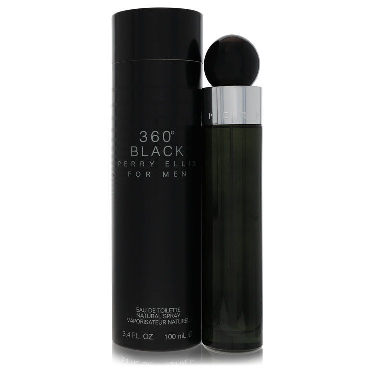 Perry Ellis 360 Black by Perry Ellis Eau De Toilette Spray 3.4 oz for Men