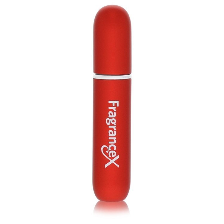 Travel Perfume Bottle by FragranceX Mini Travel Refillable Spray with Cap Refills from Any Fragrance Bottle (Maroon) .135 oz for Men
